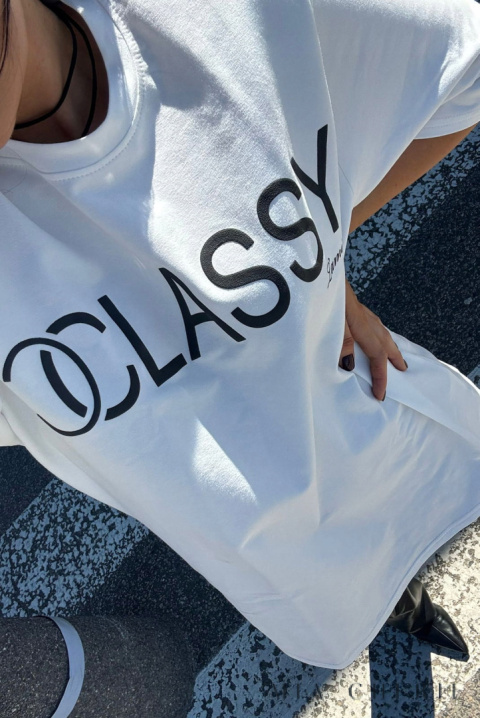 T-shirt biały Classy